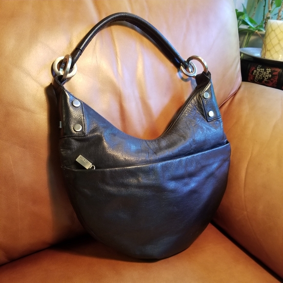 Perlina Handbags - Perlina Half Moon Soft Italian Leather bag